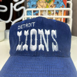 1980s Detroit Lions Script Corduroy Snapback Hat