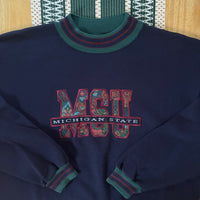 Vintage MSU “Paisley” Crewneck Sweatshirt Jansport XL (1990s)