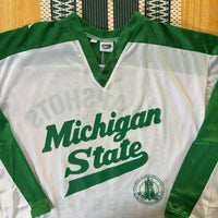 Vintage MSU Gruff Sparty “Slapshots” Hockey Jersey XL (1992)