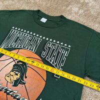 Vintage MSU Gruff Sparty Basketball Shirt XL (1990s)