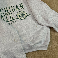 Vintage MSU Spellout Crewneck Sweatshirt Small (1990s)