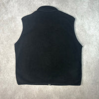 2001 Patagonia Black Synchilla Fleece Zip Up Vest Large