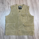 1990s Stussy Burly Gear Canvas Vest Large