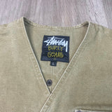 1990s Stussy Burly Gear Canvas Vest Large