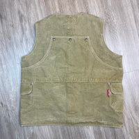 1990s Stussy Burly Gear Canvas Vest Large