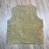 1990s Stussy Burly Gear Canvas Vest Large